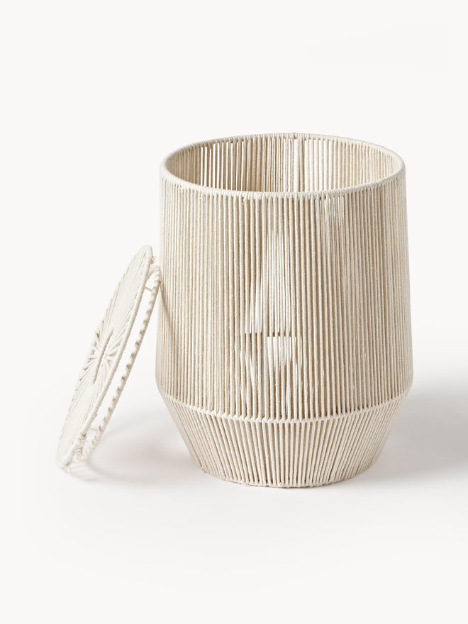 Set of 2 Woven Rope Laundry Baskets