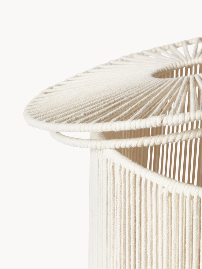 Set of 2 Woven Rope Laundry Baskets