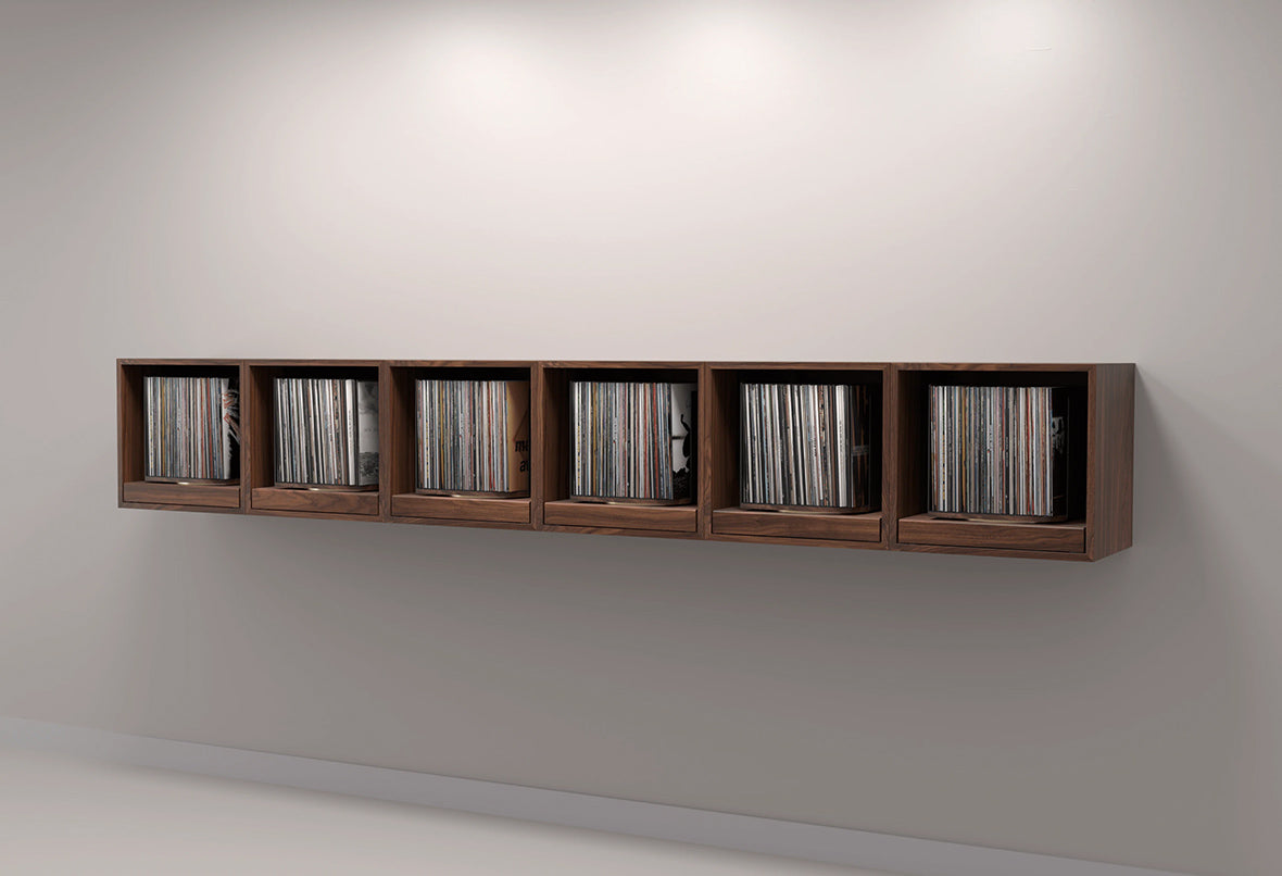 Rotating Vinyl Record Storage Display Cabinet