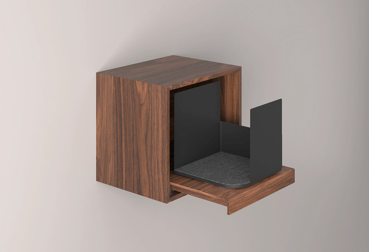 Rotating Vinyl Record Storage Display Cabinet