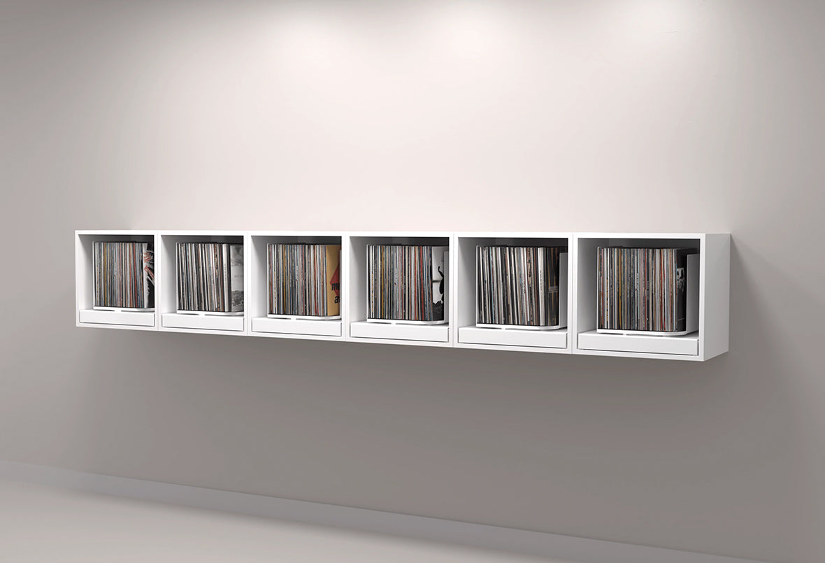 Rotating Vinyl Record Storage Display Cabinet