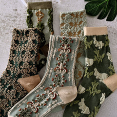 🔥Women's floral cotton socks