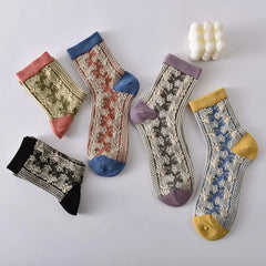 Womens Floral Cotton Socks