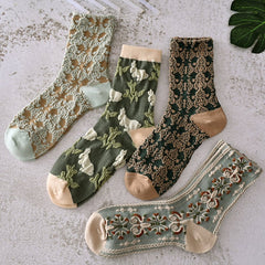 🔥Women's floral cotton socks