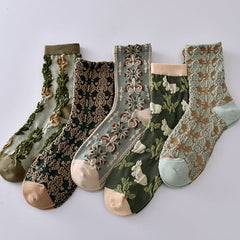 🔥Women's floral cotton socks