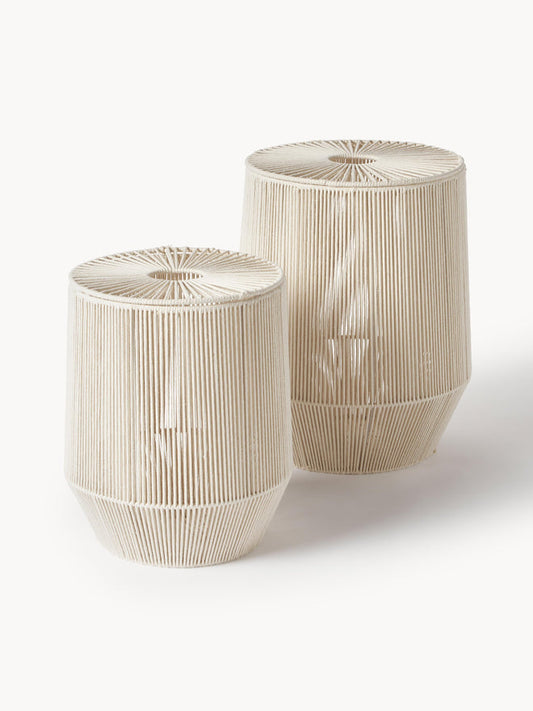Set of 2 Woven Rope Laundry Baskets
