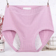 🔥High waist plus size cotton antibacterial and leak-proof physiological underwear